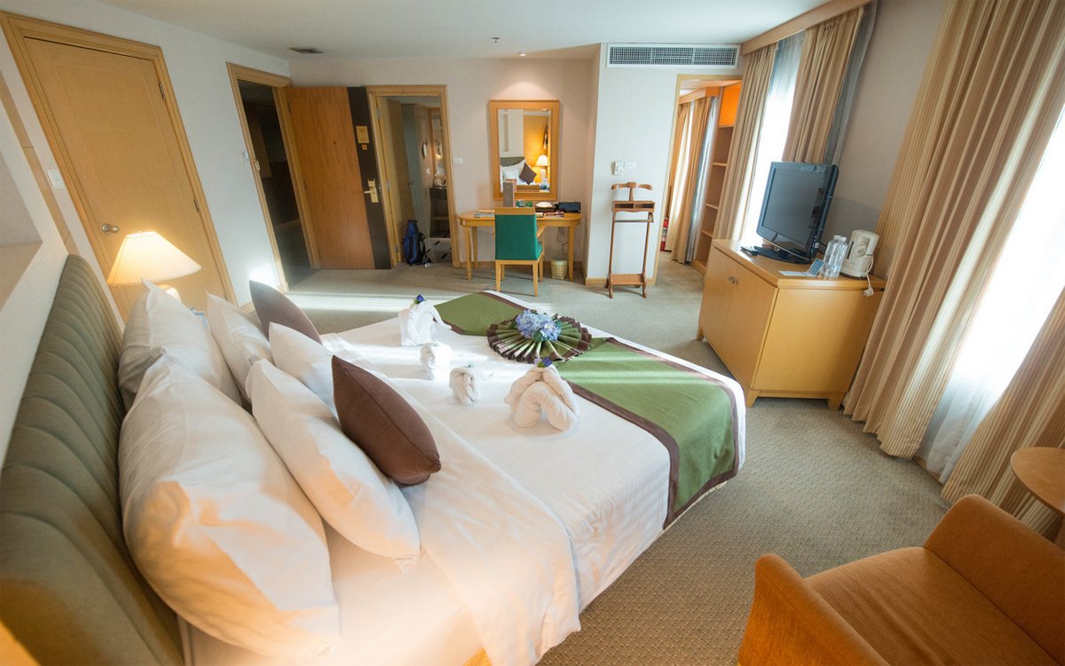 Interior photo of a room in the Standard area of Baiyoke Sky Hotel Standard Room at Baiyoke Sky Hotel