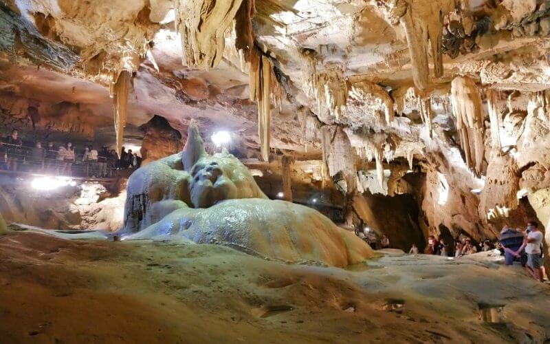 Photo: Betarram Caves, Lourdes, France Inside the Betarram Cave