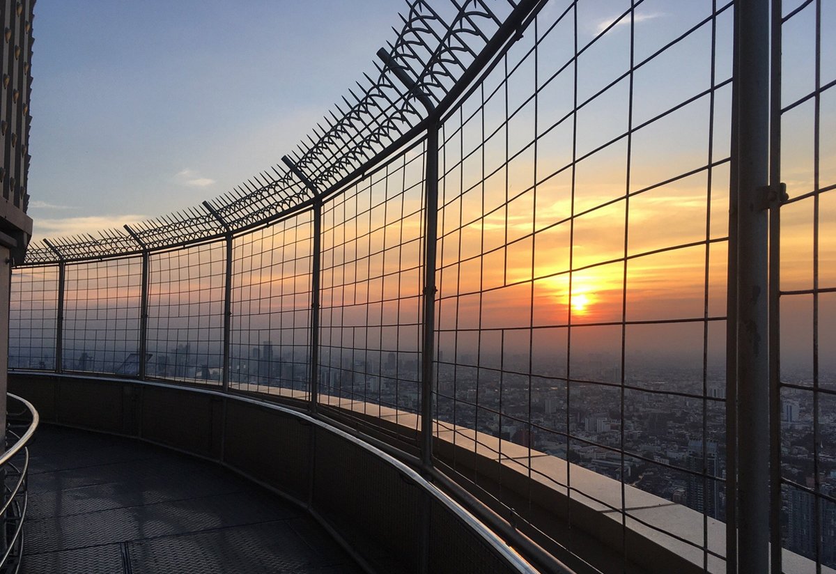 Sunset photo from the site on level 88 Playground on level 88