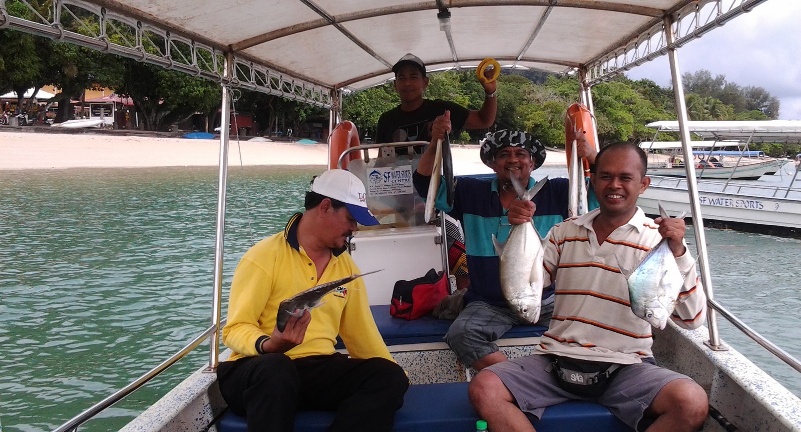 Photos of fish caught on the island of Pangkor Fishing on the island of Pangkor