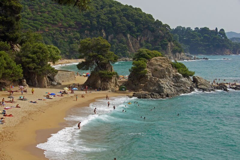 Santa Cristina Beach in Lloret de Mar, Spain Santa Cristina Beach