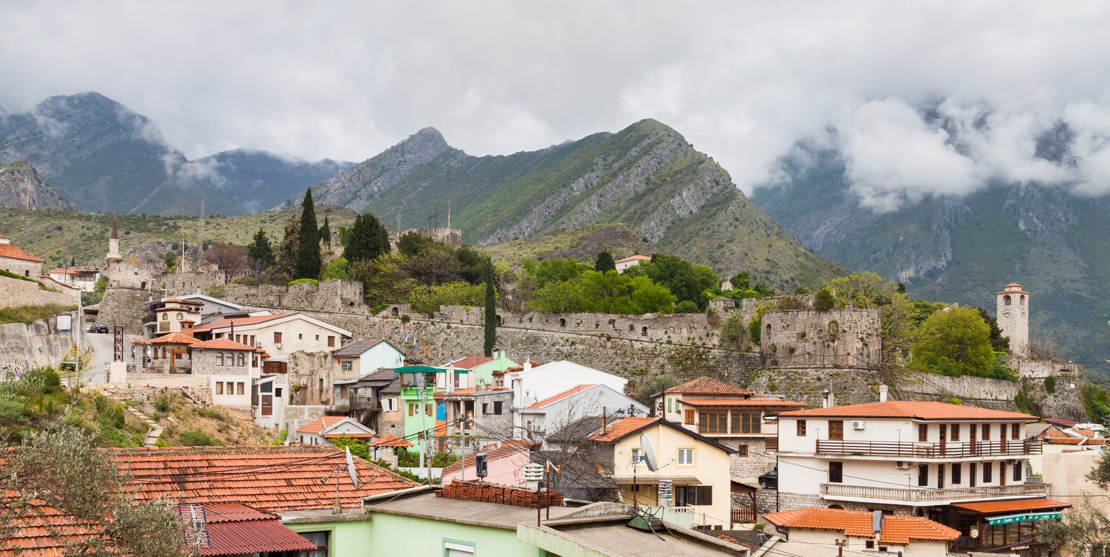 Old Bar, Montenegro Roofs of the Old Town