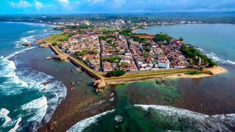 Aerial view of Galle Fort