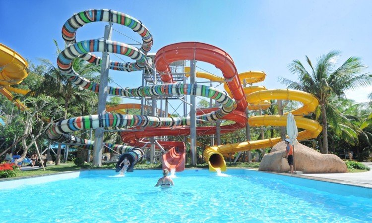 Winpearl Land Water Park Slide in Nha Trang, Vietnam Vinpearl Land Water Park