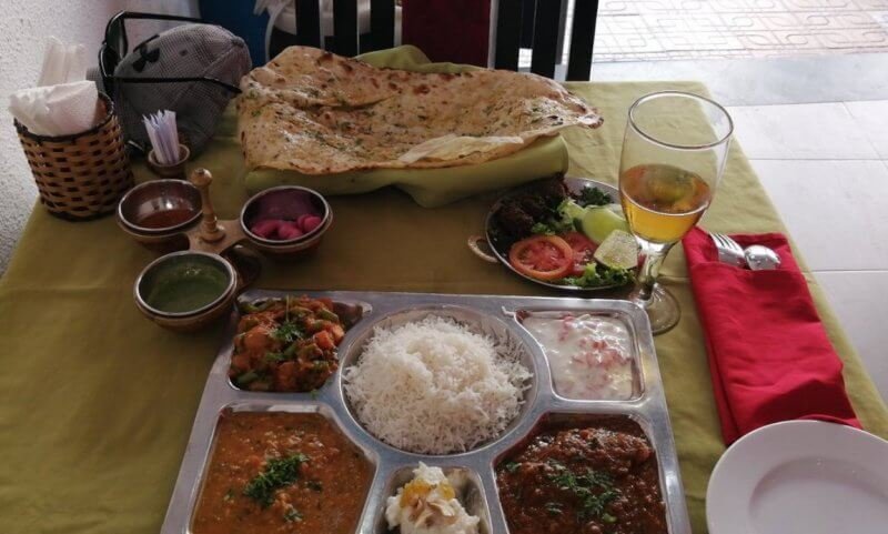 thali on the table