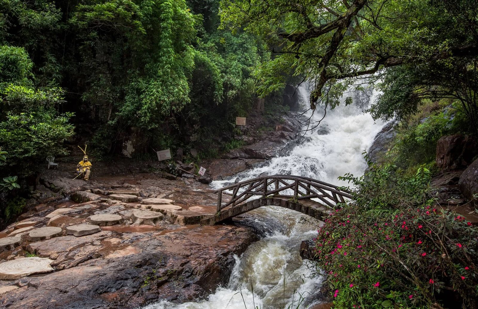 Datangla Waterfall Stream Bridge, Vietnam Datanla Waterfall, Vietnam