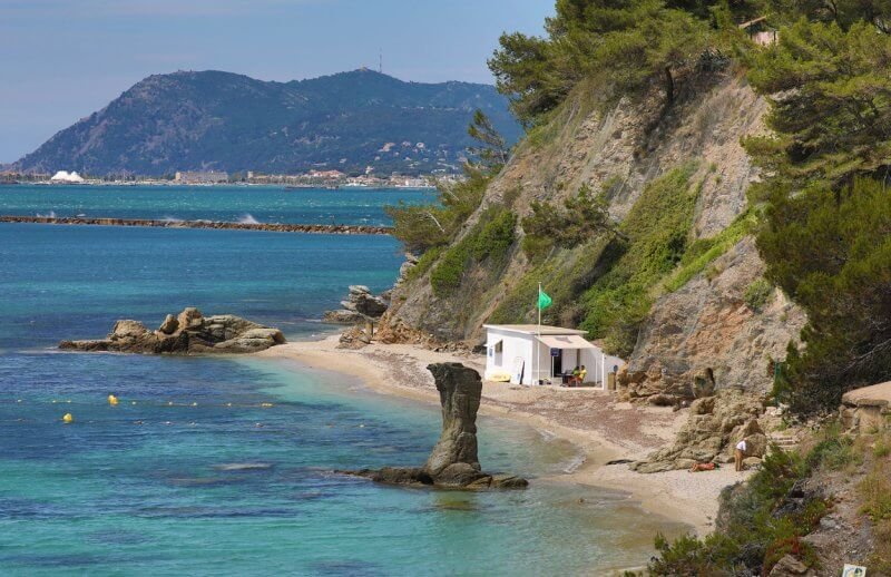 Photo: Beach de la Mitre in Toulon, France Photo: Beach de la Mitre
