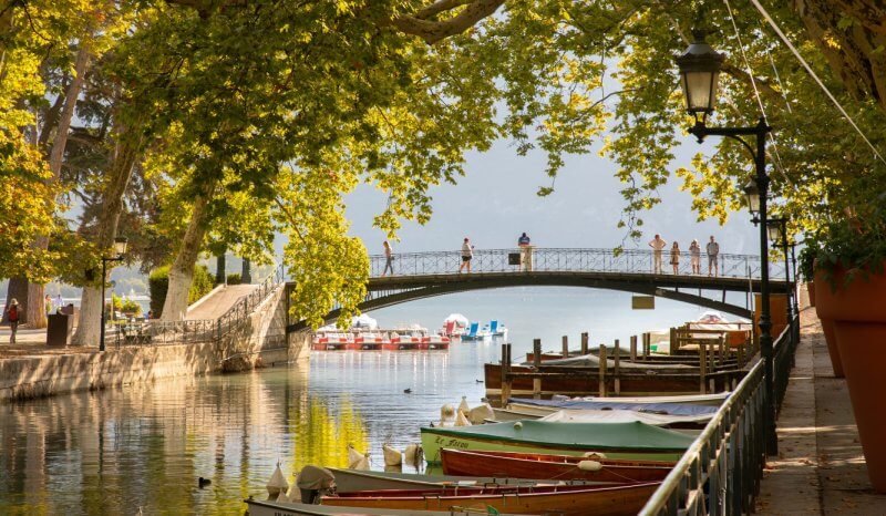 Bridge of Love in Annecy Pont des Amours, or the Bridge of Love in Annecy, France
