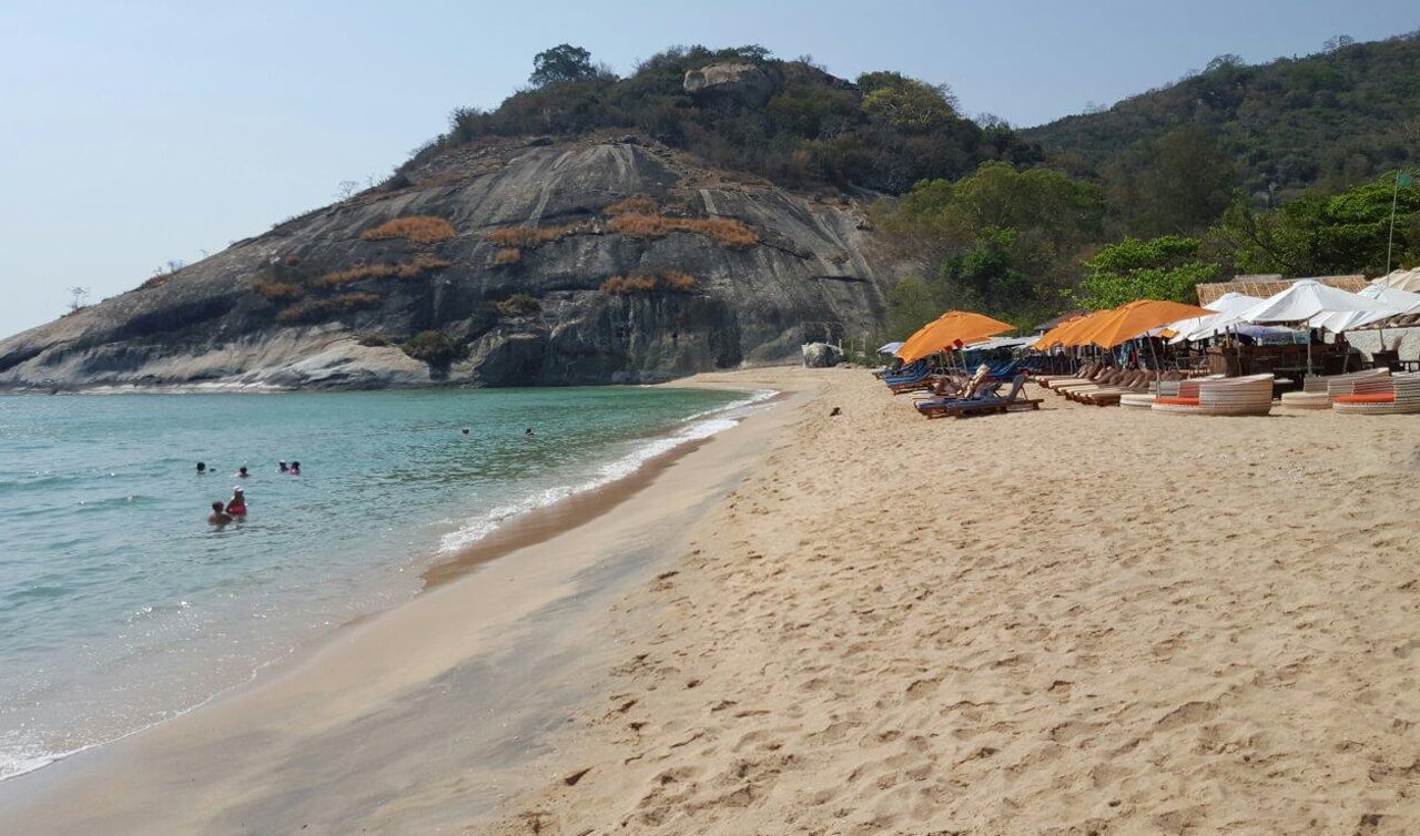 Pictured is Sai Noi Beach in Hua Hin Sai Noi Beach