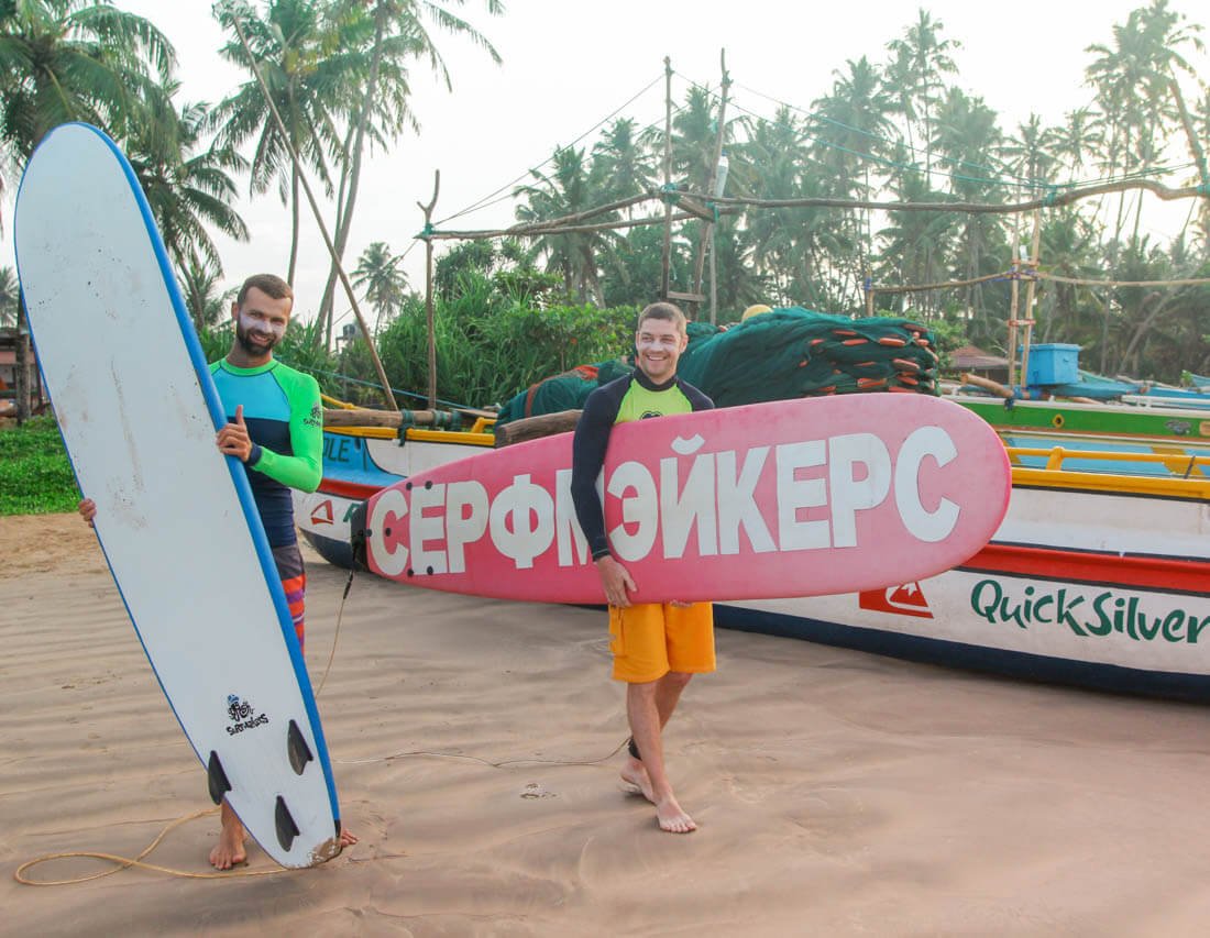 Weligama Russian Surf School in Sri Lanka-Surfmakers Surfmakers Surf Schools in Veligama