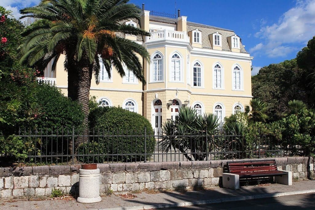 Main facade of the Nikola Palace building in Bar Tourist Attraction: King Nikola's Palace