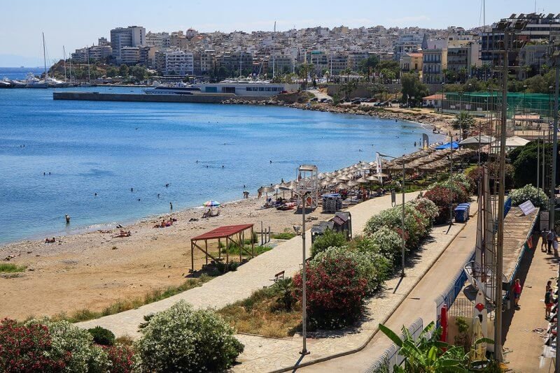 Votsalakia Beach in Piraeus, Greece Votsalakia Beach