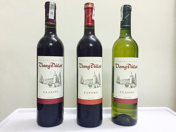 Bottles of Dalat wine Dalat Wine