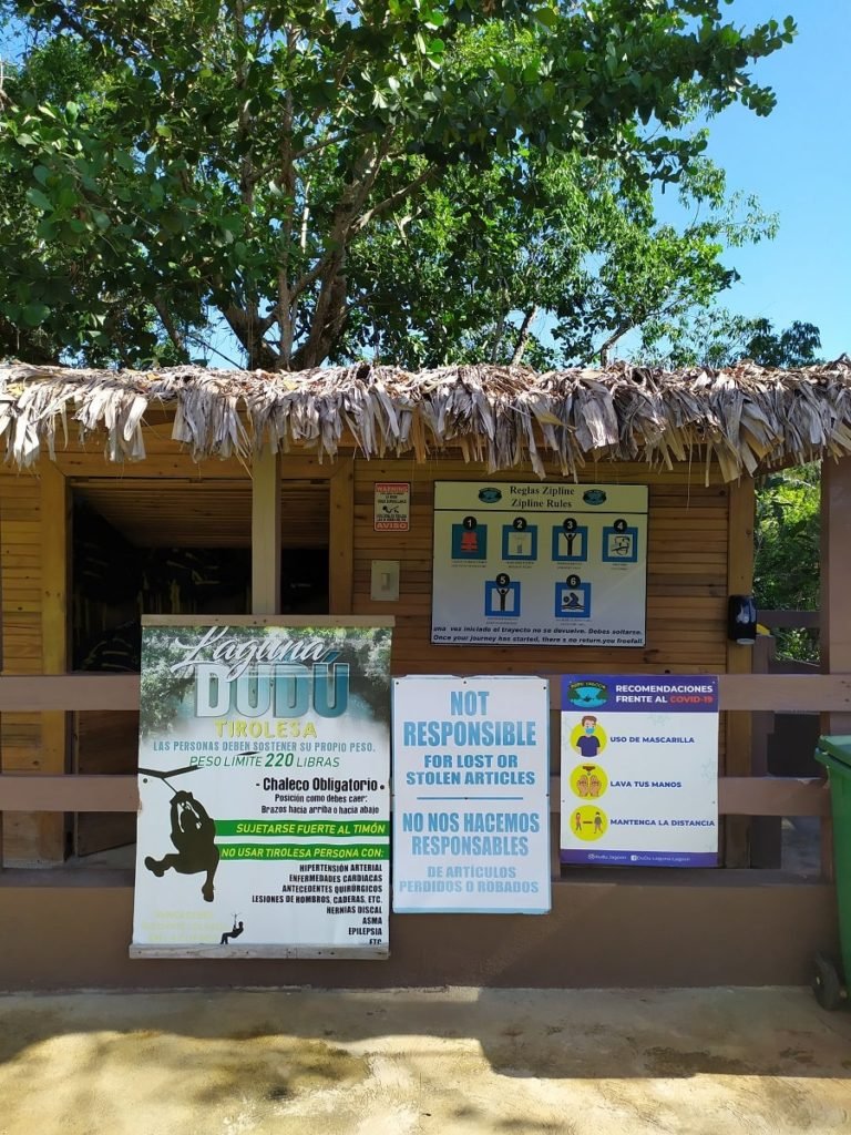 Bungee ticket office in the Dominican Republic