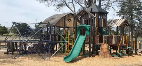 Children's playground in safari Park Children's playground in Bangkok