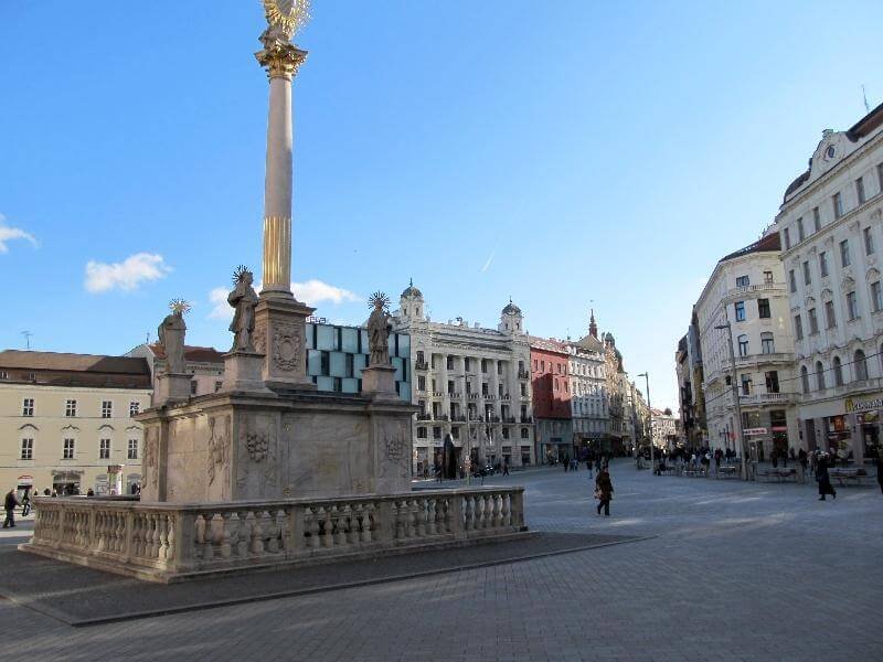 The plague column in Brno The Plague Column
