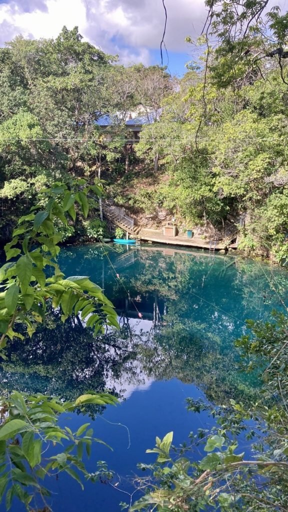 karst lake in the Dominican Republic