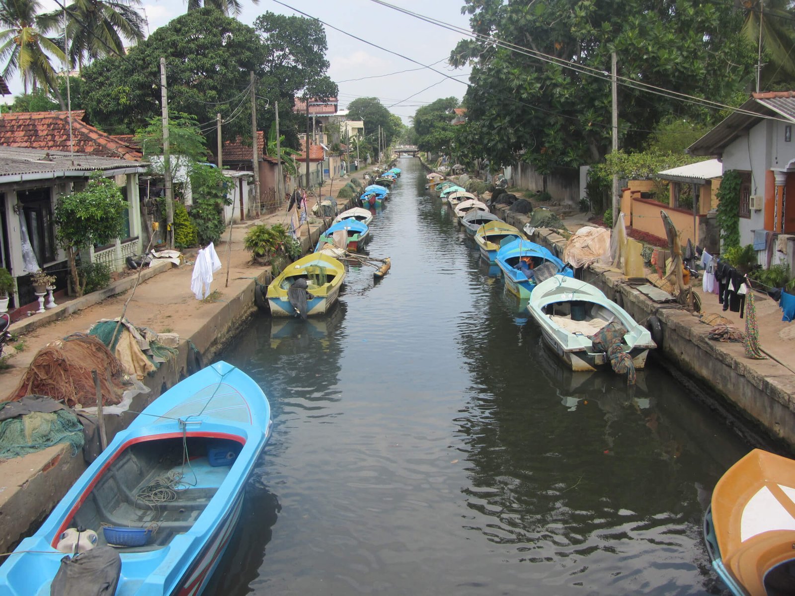 Negombo canal, dug by the Dutch Negombo Canal
