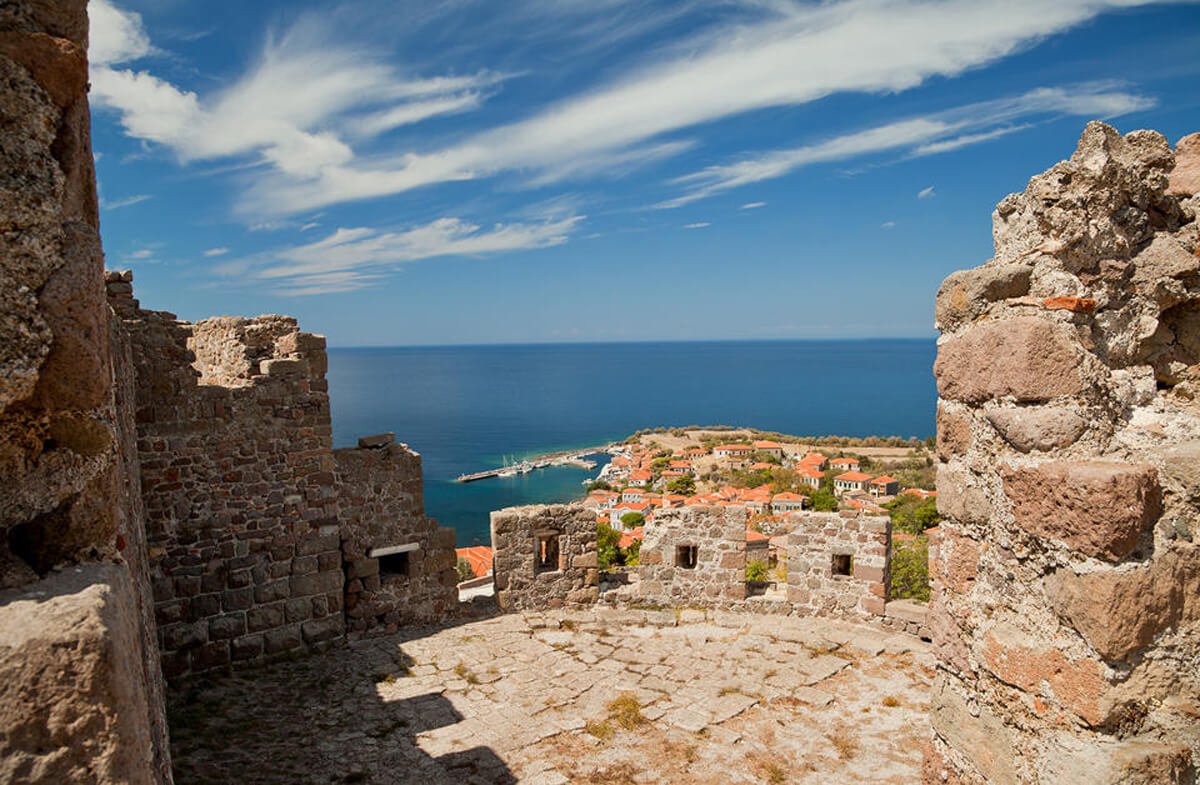 View from Molivos Fortress