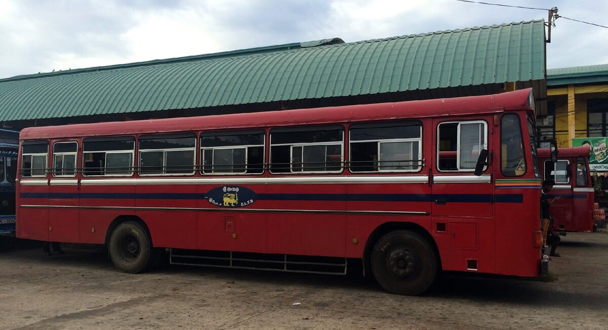 Photo of the red bus to Trincomalee Bus to Trincomalee