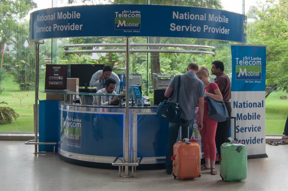 Mobile operator Mobitel office at the airport Office of the mobile operator Mobitel