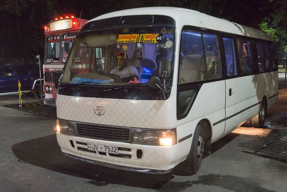Photo of bus # 187 from the airport Bus # 187
