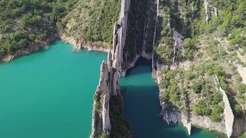 Water in the Mont Rebey gorge in Catalonia Mont Rebaye Gorge Water
