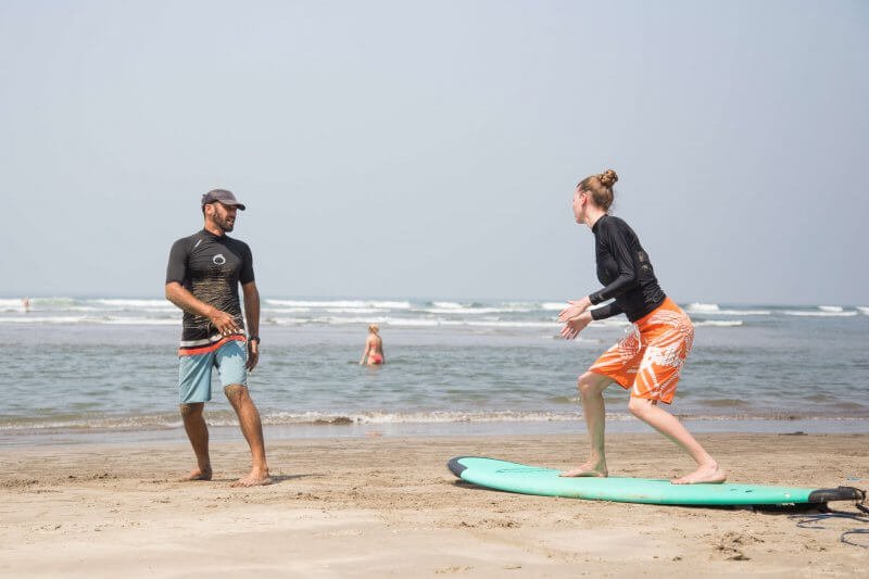 Morjim Beach Surfing, Goa Morjim Beach Surfing