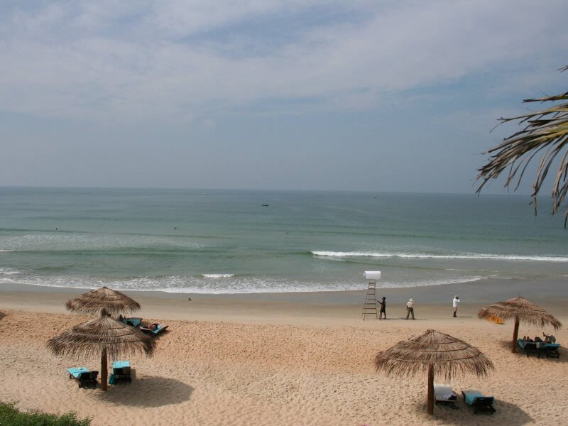 Sand on the beach in Benaulim