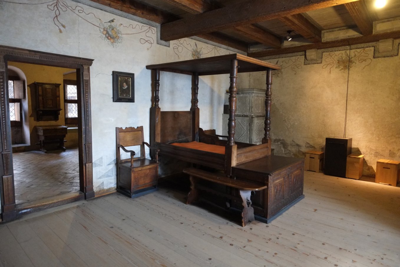 Berne bedroom of Chillon Castle Berne bedroom