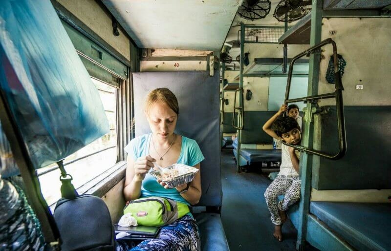 Train inside India Train inside