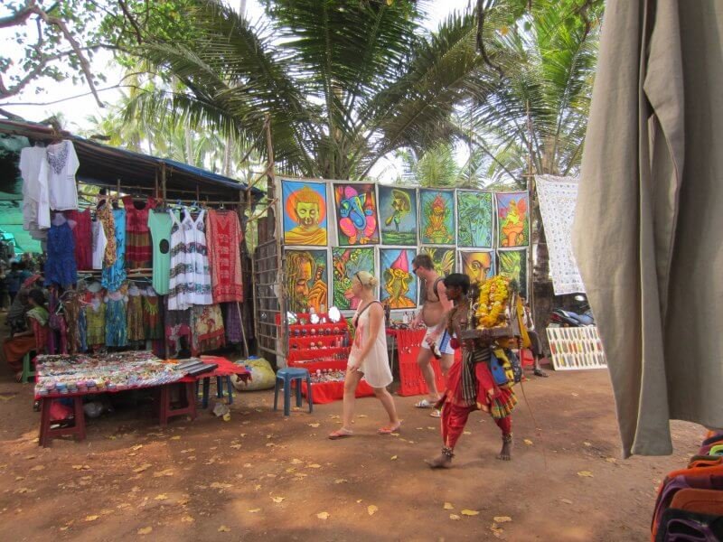 Anjuna Market in North Goa