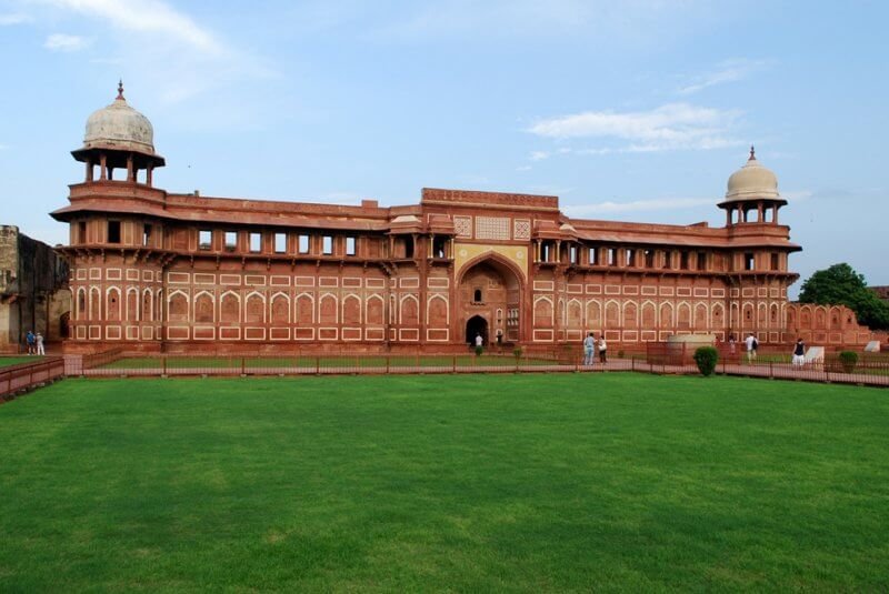 Red Fort by day in Agra, India Red Fort by day