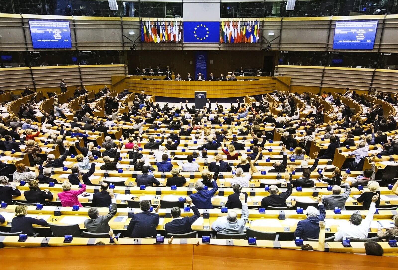Photo The plenary session of the European Parliament in Brussels Plenary session of the European Parliament