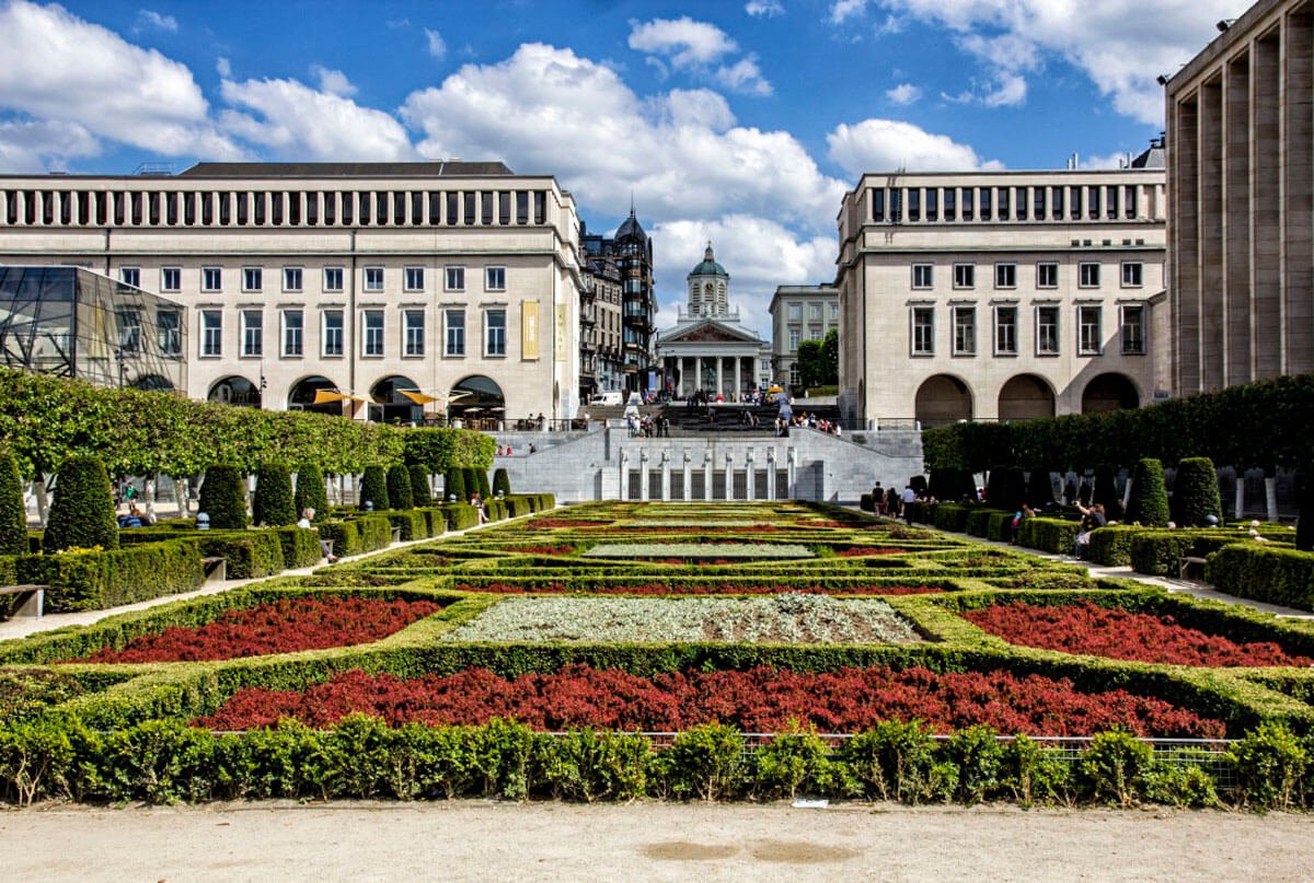 In the Art Mountain Park in Brussels Mountain of Arts Park