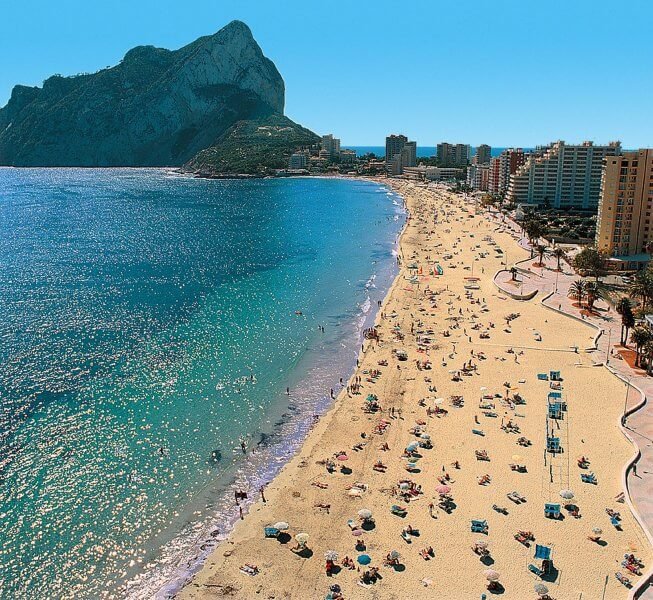 Beach in Denia, Spain Beach in Denia