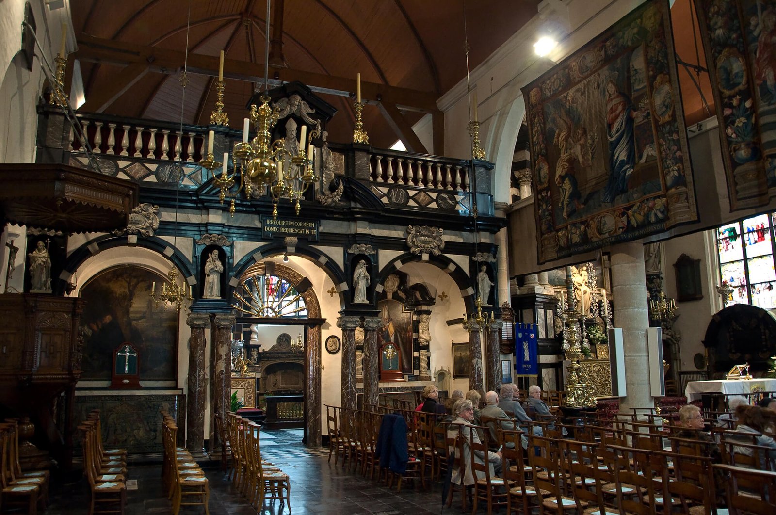 Inside the Church of Our Lady
