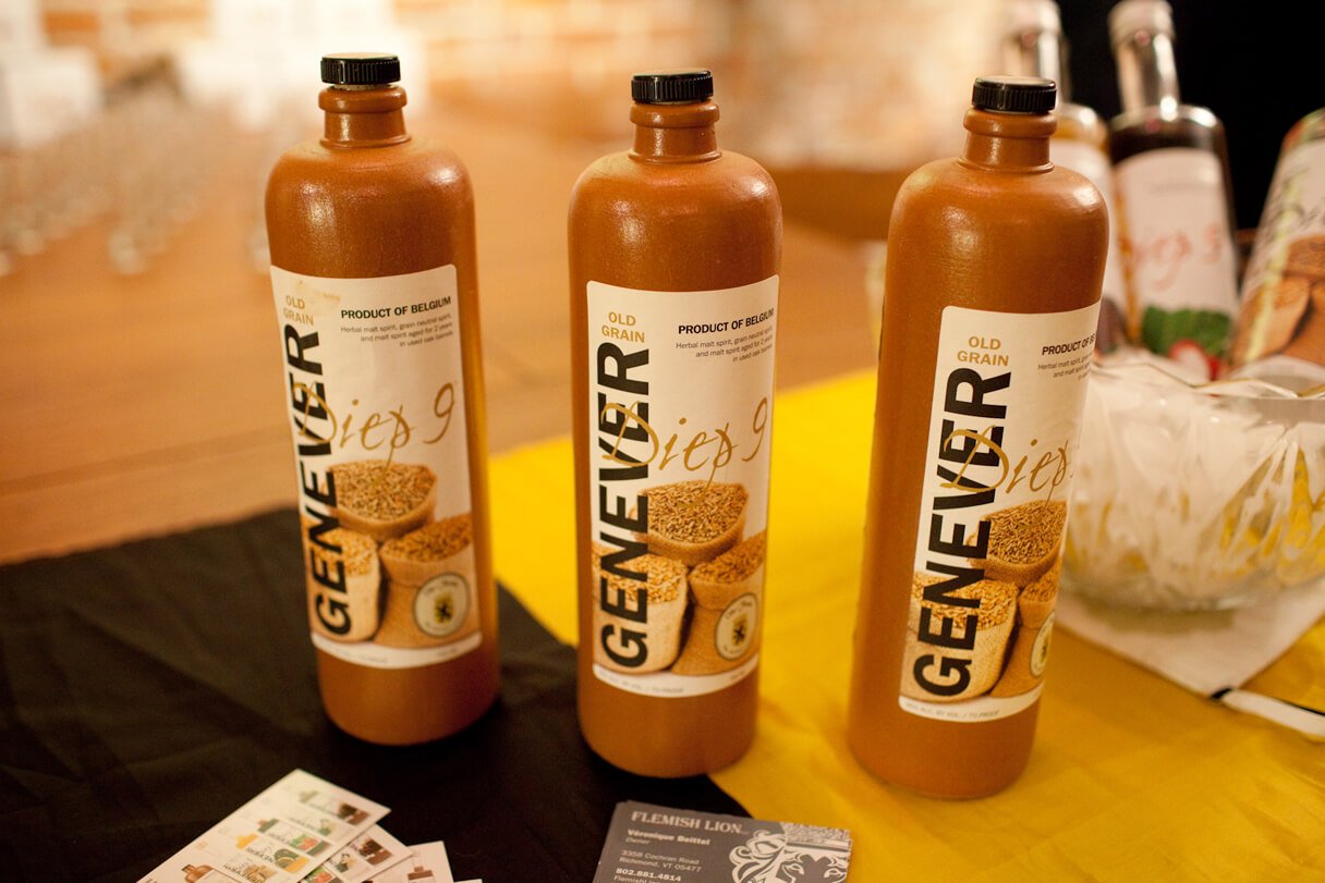 Photos of bottles of the local drink Genever Genever - local alcoholic drink