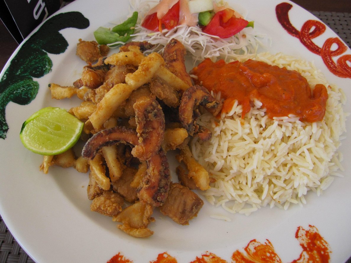 Seafood Mix at La Fontana Zanzibar, Kendwa Seafood mix