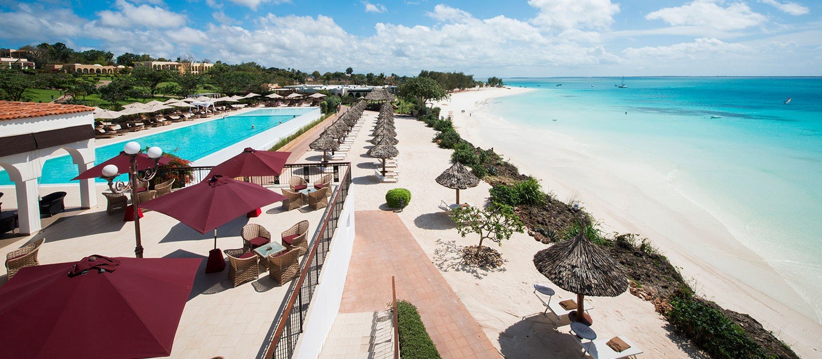 Hideaway of Nungwi Resort & Spa, a large hotel on Kendwa Beach Hideaway of Nungwi Resort & Spa Hotel