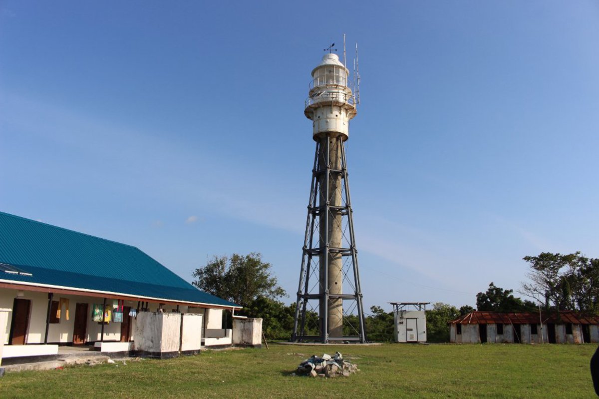 Photo of a working steel lighthouse on Pemba Island There is a lighthouse at the northernmost point of the island.