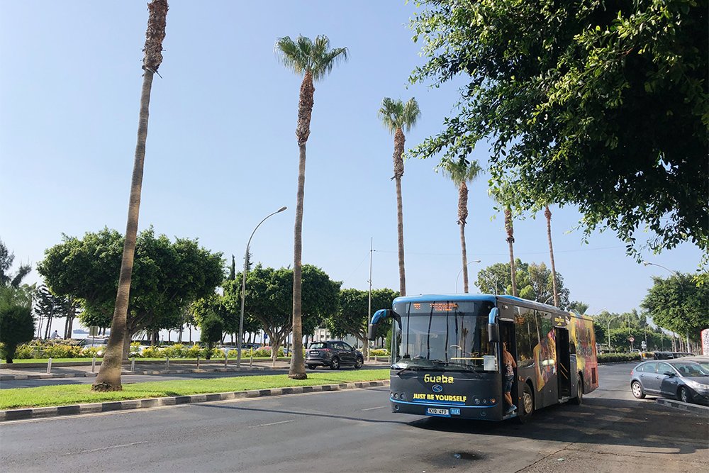 A city bus ticket is purchased from the driver for cash and is valid for the entire trip. It cannot be transferred to another bus.