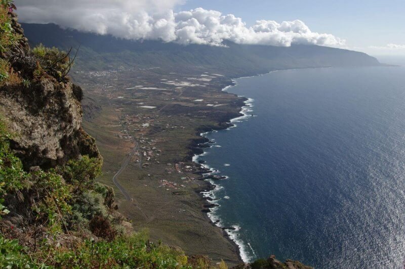 Top view of Hierro Island