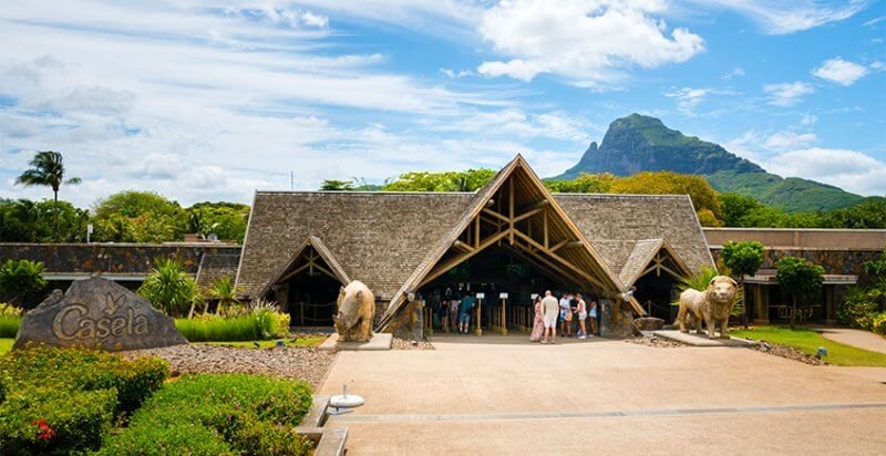 Photo: Main entrance to Casela Park in Mauritius Park entrance