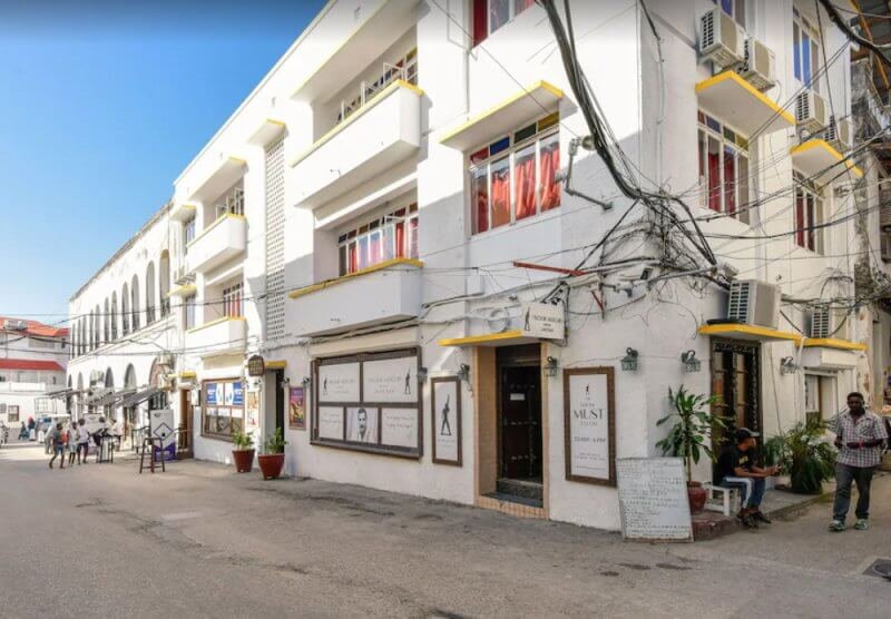 The photo shows Freddie Mercury's house in the heart of Stone Town Freddie Mercury's Home