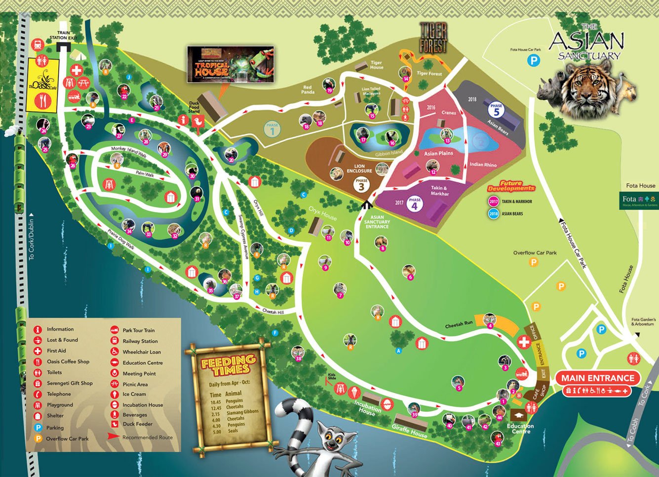Fota Wildlife Park Map Fota Wildlife Park Map