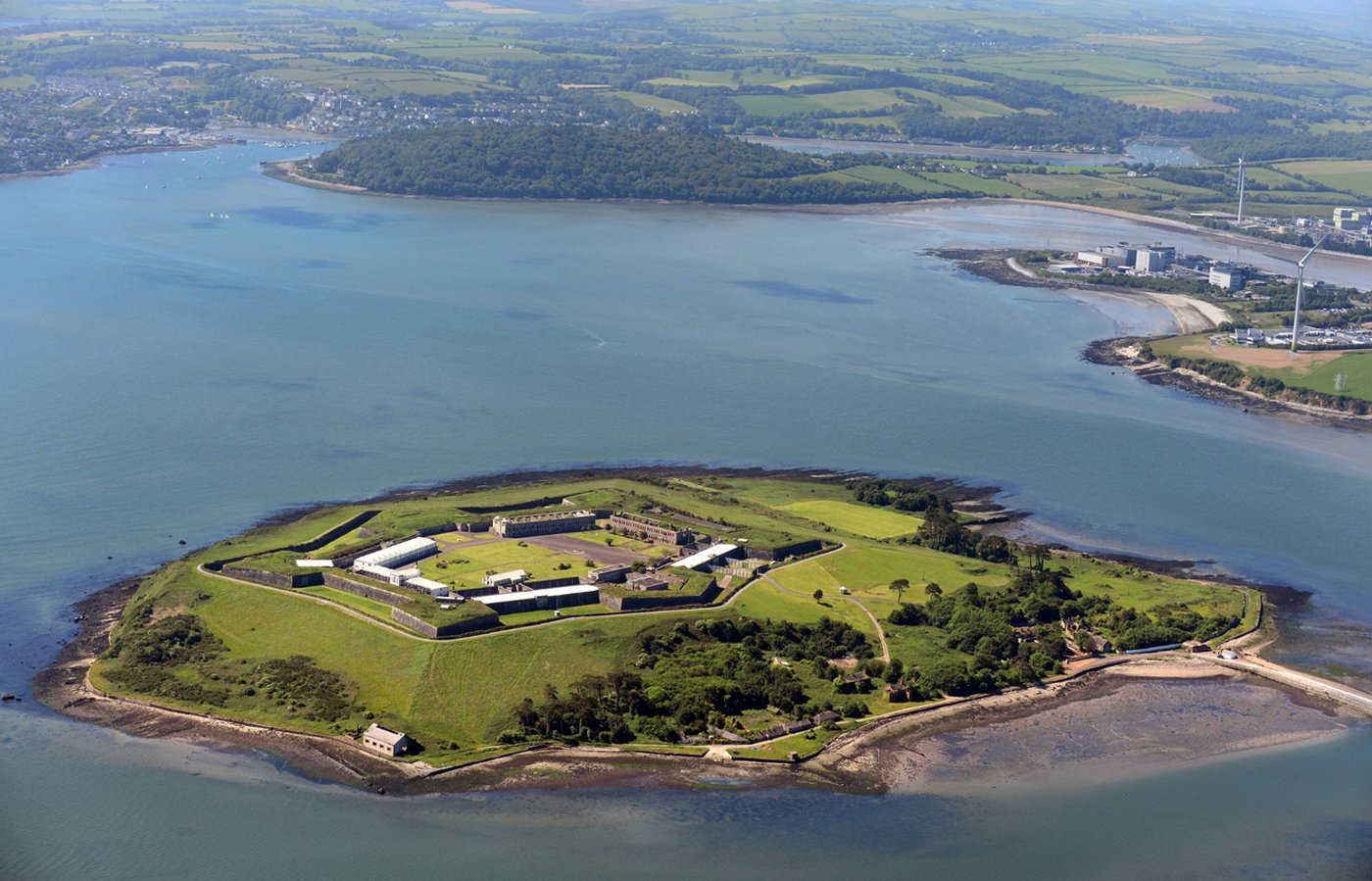 Photo of Spike Island from a bird's-eye view Spike Island