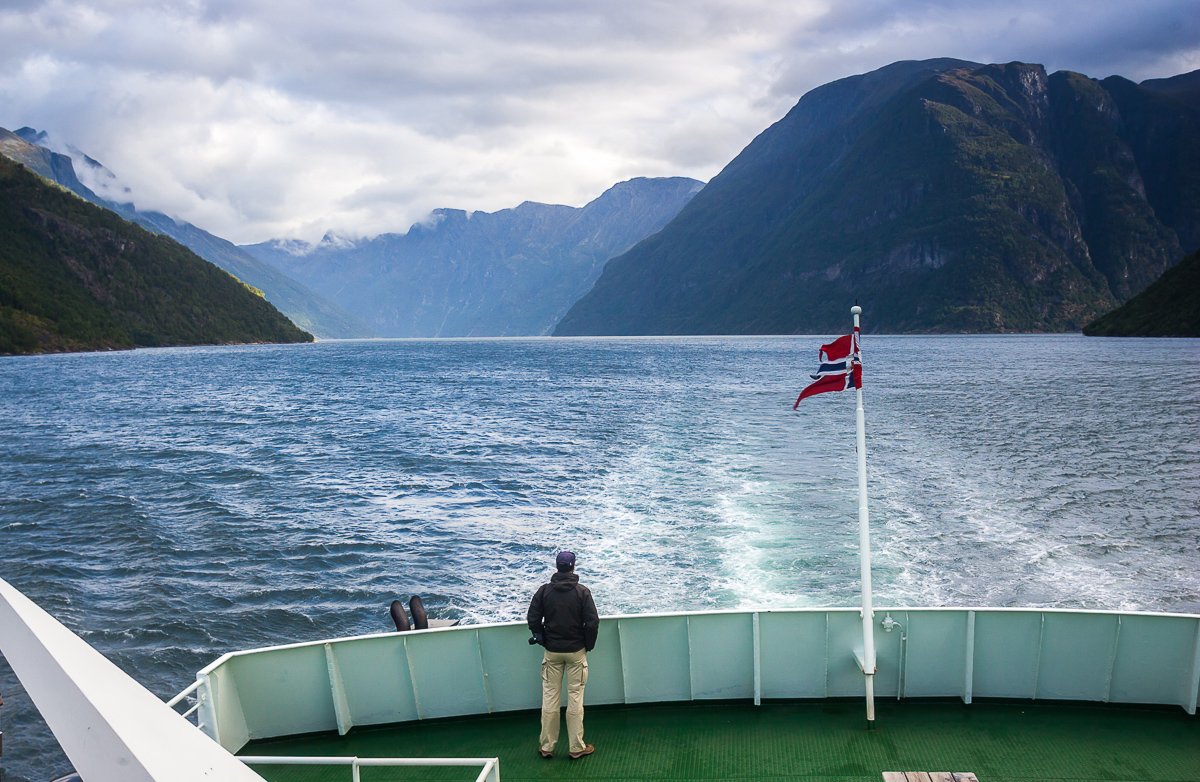 Ferry ride on the Geiranger Fjord