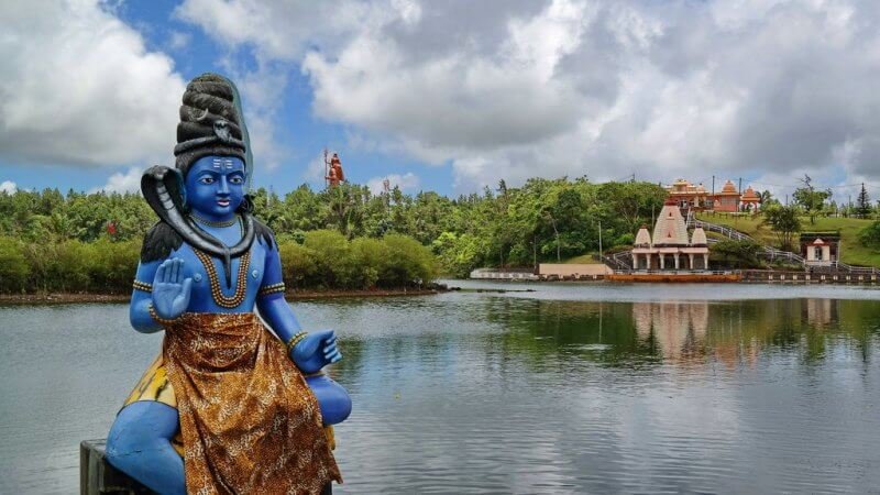 Photo: Ganga Talao Hindu Temple in Mauritius Photo: Ganga Talao Temple