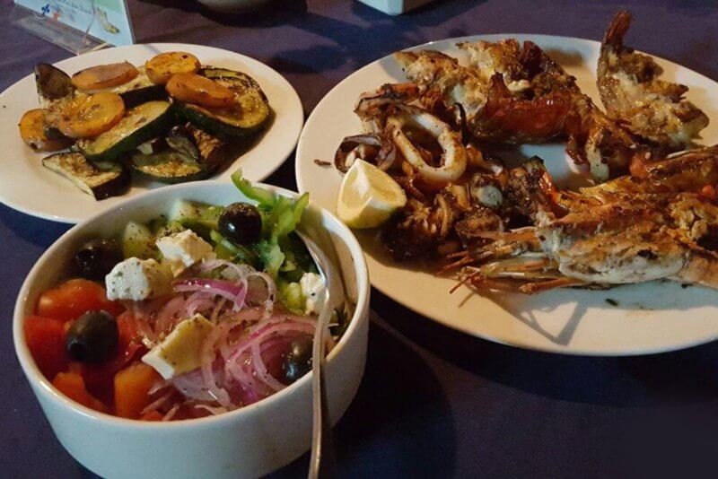 Dishes at the Georges-Tavern restaurant At the Georges-Tavern restaurant, Arusha, Tanzania